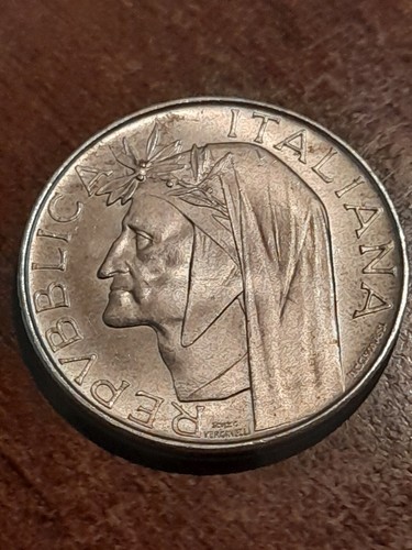 500 lire dante - 500, argento