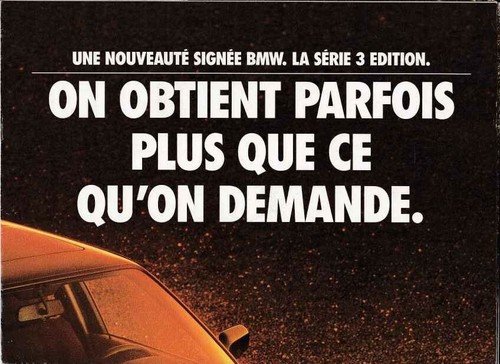 Catalogue brochure bmw serie - bmw,
