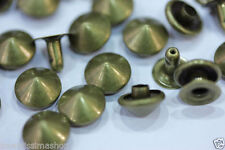 GRANDE PROMOZIONE da 50pz a 1000pz borchie a cono con rivetto 9mm colore BRONZO