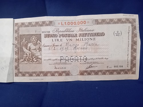 Buono postale fruttifero - buono,