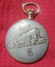 Orologio da tasca Perseo Ferrovie Turche 17 rubini incabloc