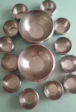 MORINOX set 2 CIOTOLE acciaio INOX 18/10 + 12 Coppe  macedonia gelato aperitivo 