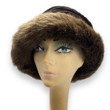 Cappello Zivago Vintage Pelliccia Ecopelliccia Marrone Betmar NY Classico Silenzioso Lusso Old Money Luxe