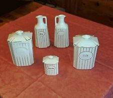 VERBANUM STONE SCI LAVENO SET AMPOLLE E VASETTI TERRAGLIA FORTE ART DECO' CAMPI