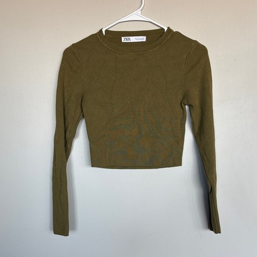 Maglia zara verde - zara, oliva