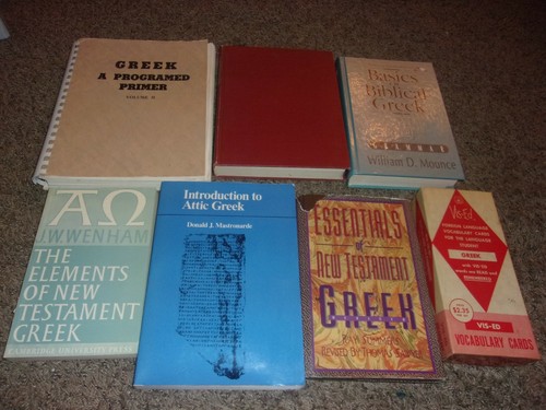 Greek language study book - study,