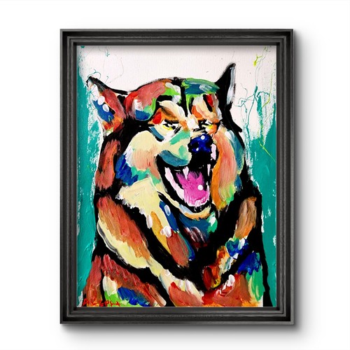 Quadro acrilico espressionista