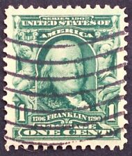 U.S. Used #300 1c Franklin