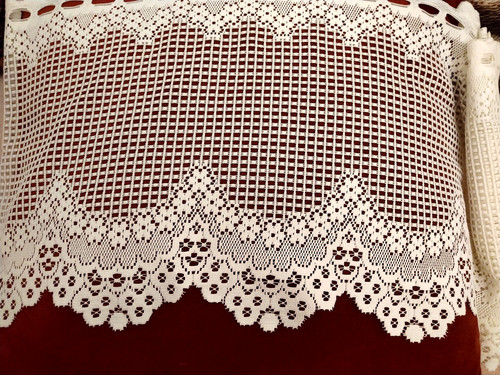 Pannello tenda pizzo floreale