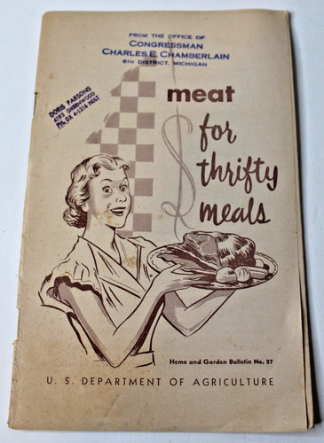 Vintage meat for thrifty meals - meat,