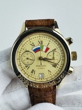 Vintage Orologio Poljot Cronografo Con Movimento Meccanico “Moscow Rome ‘92”