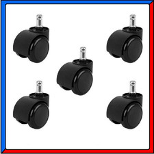 Set 5 Ruote per Sedia con