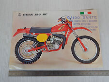 DEPLIANT ORIGINALE BETA 125 RC CROSS MOTOCROSS BROCHURE