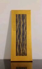 Quadro Quadretto Artigianale Acrilico E Pasta Materica Su Tela Oro E Nero