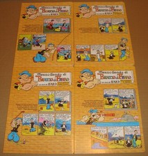 MEZZO SECOLO DI BRACCIO DI FERRO QUADERNI A5 SET 4 QUADERNI CARTIERE PIGNA 1979