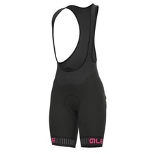 ALE Pantaloncini da Ciclismo Donna - Traguardo Pragma - Imbottiti, Nero/Rosa L11551518