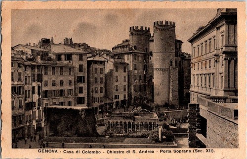 Cartolina epoca genova - d'epoca,