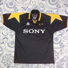 JUVENTUS VINTAGE 90S JERSEY ZIDANE N12 KAPPA GARA SONY XL 1997 3^ MAGLIA FOOTBAL