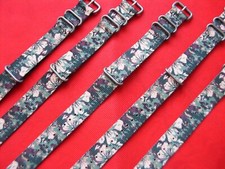 LOTTO 10 pezzi CINTURINI BROS mod. NATO 20mm NUOVI motivo mimetico/floreale