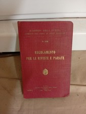Ministero della Guerra Regolamento per le riviste e parate N. 2825 (1935)