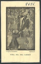 santino antico de la Madonna image pieuse holy card estampa