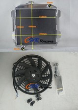 Radiatore + ventola in alluminio per Ford Capri II MK1 2600/2800 V6 LHD 1971-1977 US-SPEC