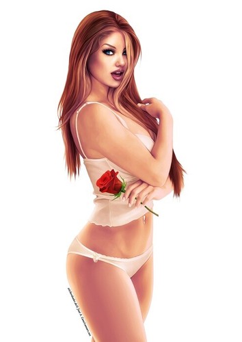 Adesivo pinup rose - pinup,