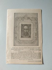 Volto Santo di Gesù, Holy Card, Freccia D'oro, Santa Teresa, Tip. Stevenin,Aosta