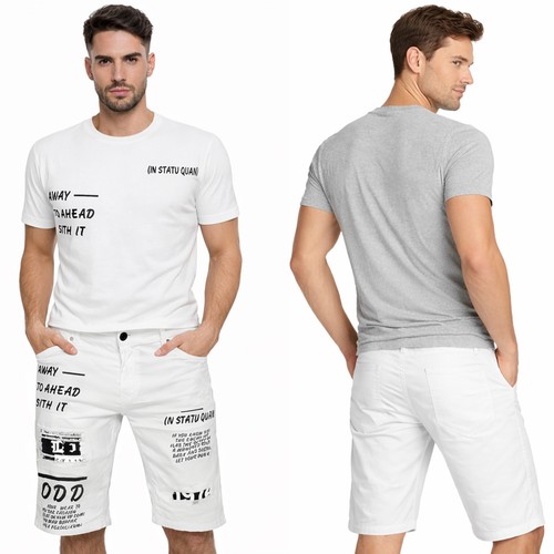Bermuda jeans uomo denim - bermuda,