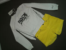 2 PEZZI LIU JO PANTALONE SHORT MAGLIA FELPA  bambina RAGAZZA  12 ANNI