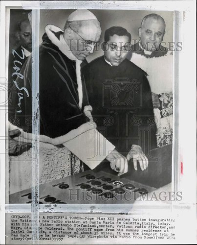 1957 stampa foto - pio, xii