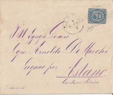 GRAND HOTEL ISOTTA GENOVA 9.4.83 Numerale 13/Umberto I 25c x ASTANO sigla Biondi