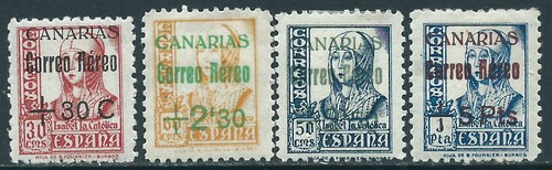 Canarie posta 1938 - posta, edifil