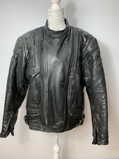 Giacca da moto Belstaff in pelle nera taglia 48 [b.A0-56]