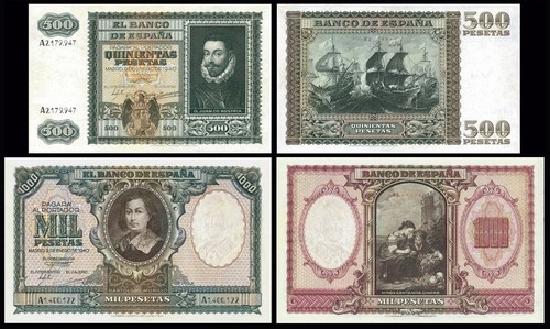 Facsimil billetes 500 1000 - facsimil,