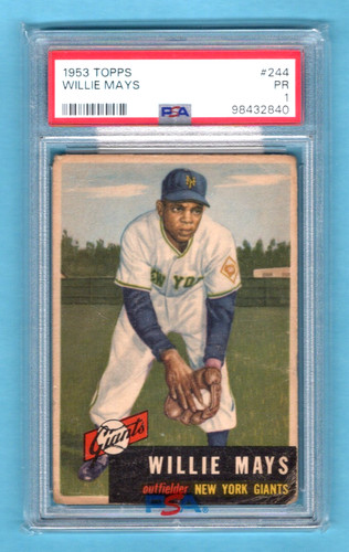 1953 topps willie - 1953,