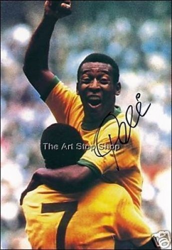 Pele autographed photo - , print