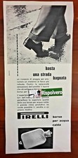 Pubblicità Ritaglio anno 1954 PIRELLI Borse per acqua calda 