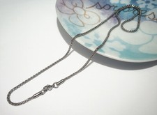 1pz collana girocollo box chain  50cmx2mm in acciaio inox  bijoux