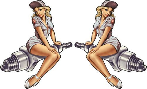 Adesivi pinup sticker usa - 2,