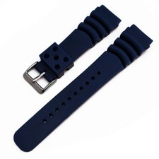 Cinturino gomma orologio SUB seiko monster citizen aqualand casio blu 22mm Z22