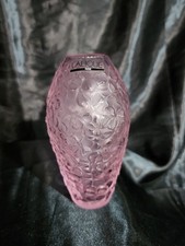 Vaso in cristallo rosa