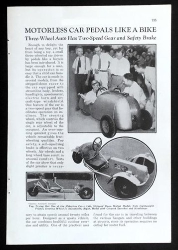 Aerociclo pedali auto - "pedali,