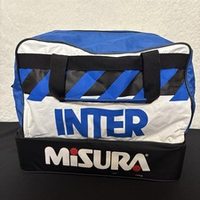 Borsa vintage Inter Milan MISURA Uhlsport anni 80 mai usata etichetta originale rosa tintura sanguinamento