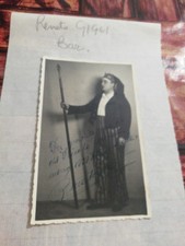 Renato GIGLI Baritono 1939 foto bianco nero d'epoca con autografo e dedica