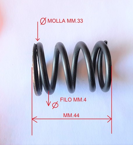 Molla compressione in - molla, di