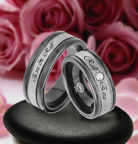 Anelli tungsteno fedi - anelli,