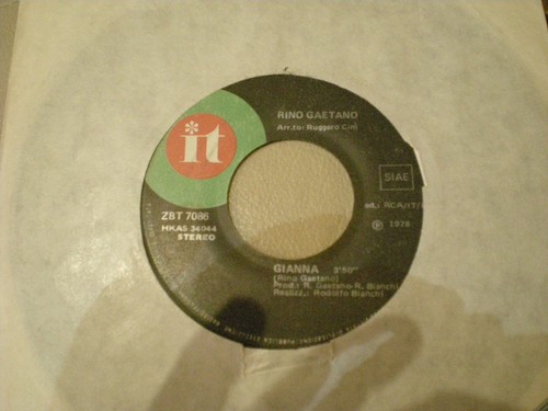 Rino gaetano disco 45 - gaetano,