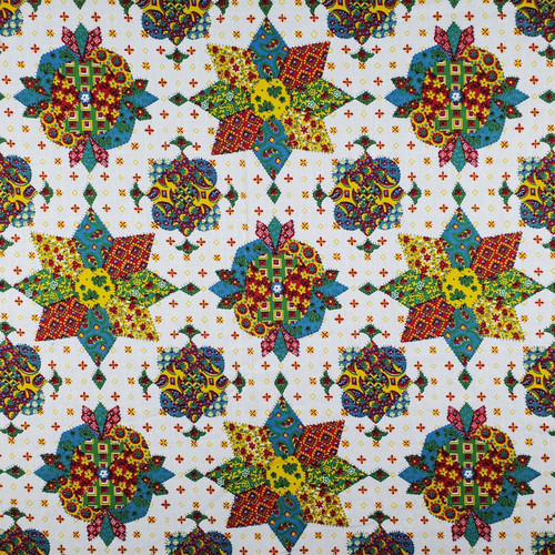 Tessuto finto patchwork