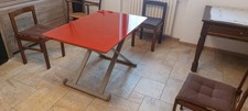 Tavolo Calligaris, a 2 Livelli, Allungabile, Vetro Rosso temperato